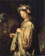 REMBRANDT Harmenszoon van Rijn, Saskia sa Flora